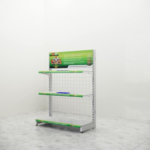 Kệ quảng cáo đơn giản, khả năng trưng bày tốt được thiết kế để đặt áp tường