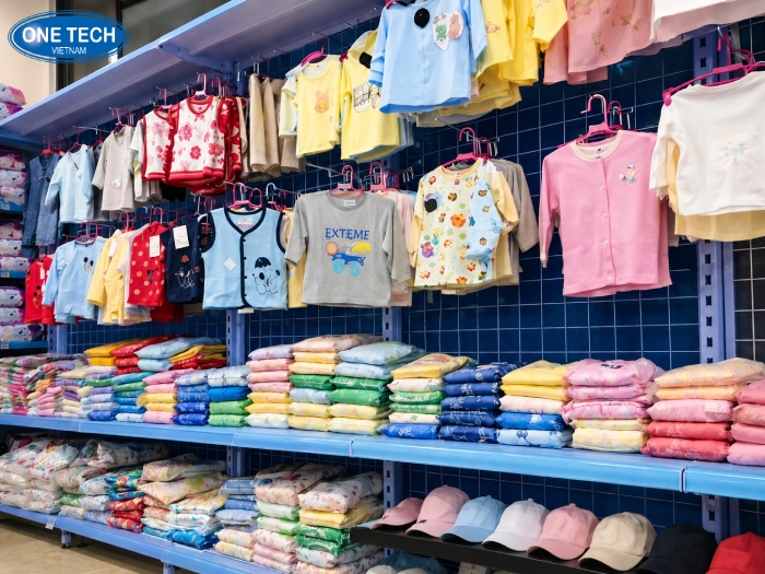 Kệ sắt treo quần áo shop thời trang