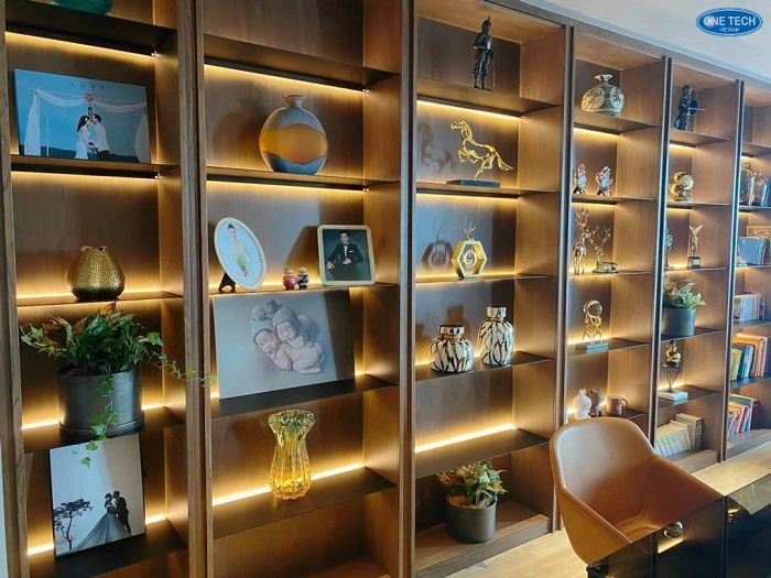 Giá kệ trưng bày đồ sưu tập có đèn led