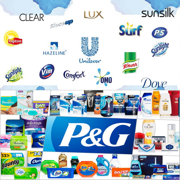 Unilever và P&G - Hai nhãn hàng tiêu dùng lớn