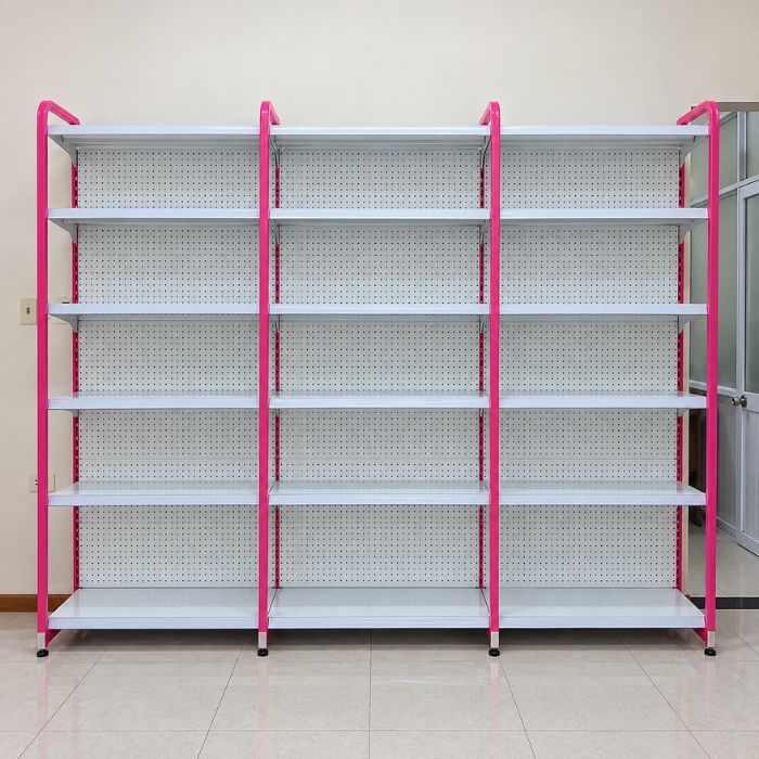 Alternative view of Kệ siêu thị đơn tôn đục lỗ 6 tầng x C210 x D70 (cm)