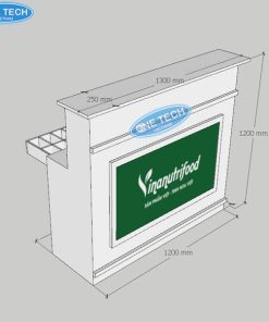 Kích thước của bàn thu ngân Nutrimart