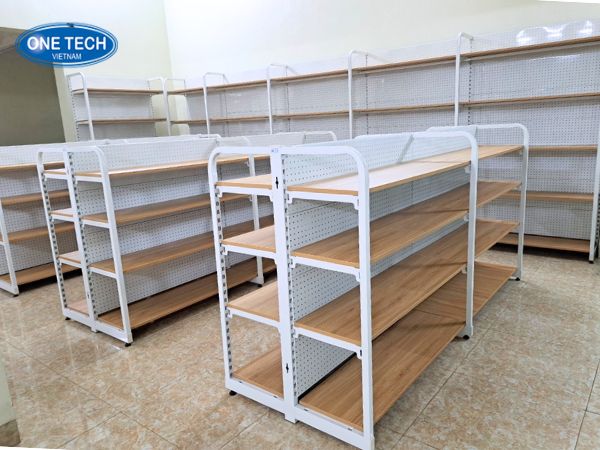 kệ sắt mâm gỗ tại bình thuận