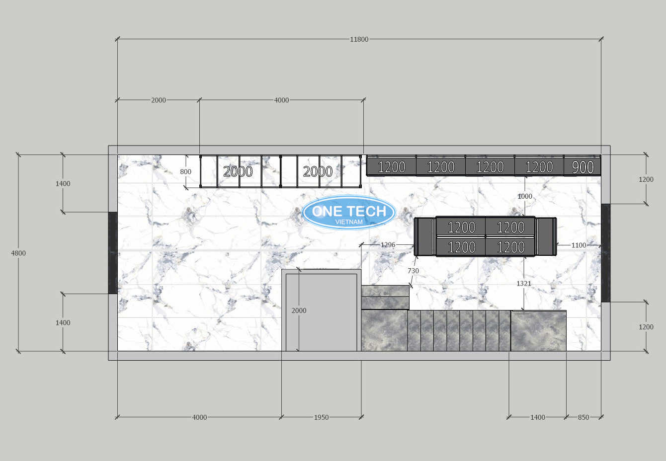 Bản thiết kế 2d mặt bằng