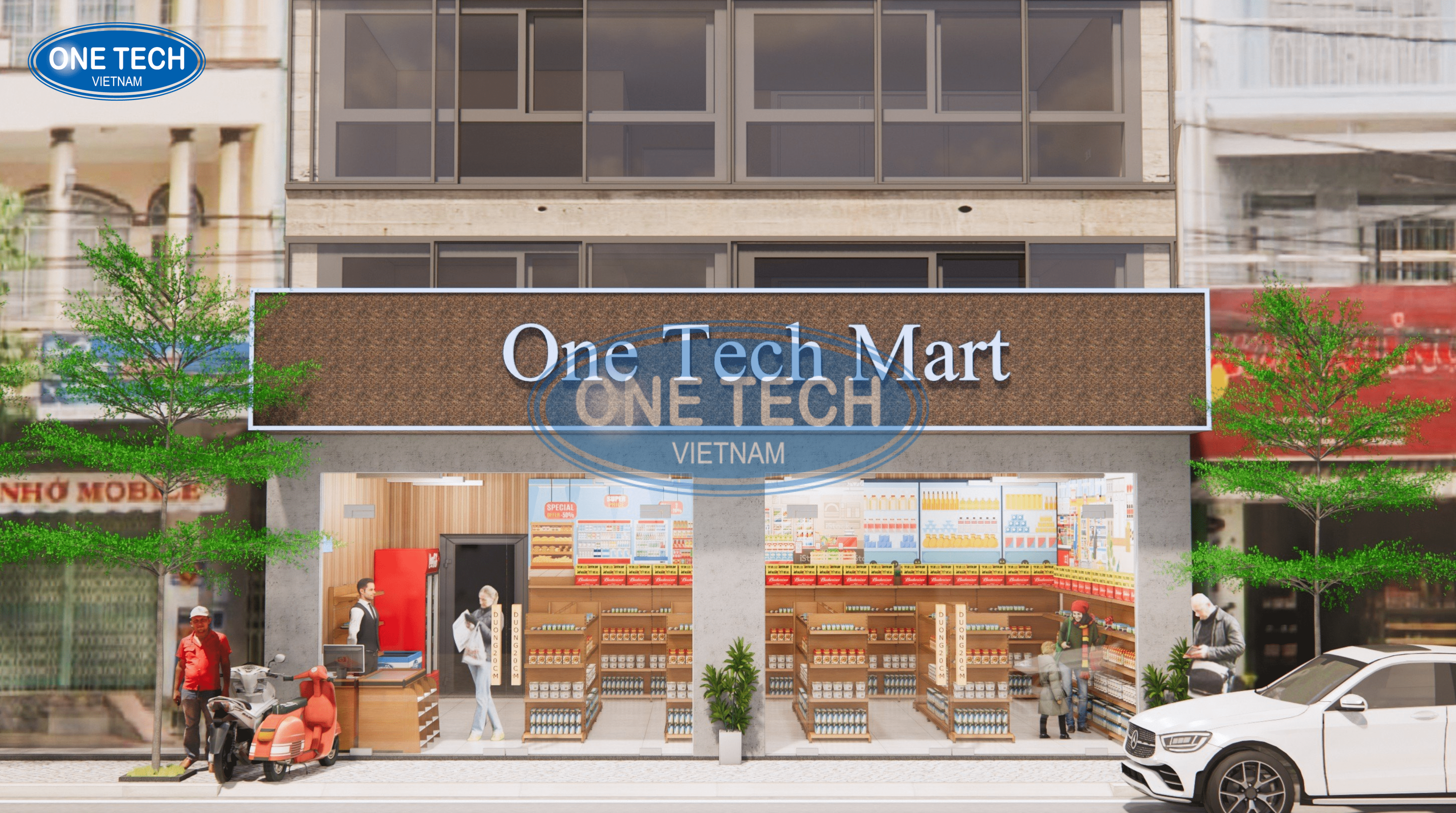 Bản thiết kế không gian mà One Tech thiết kế cho khách hàng theo yêu cầu.