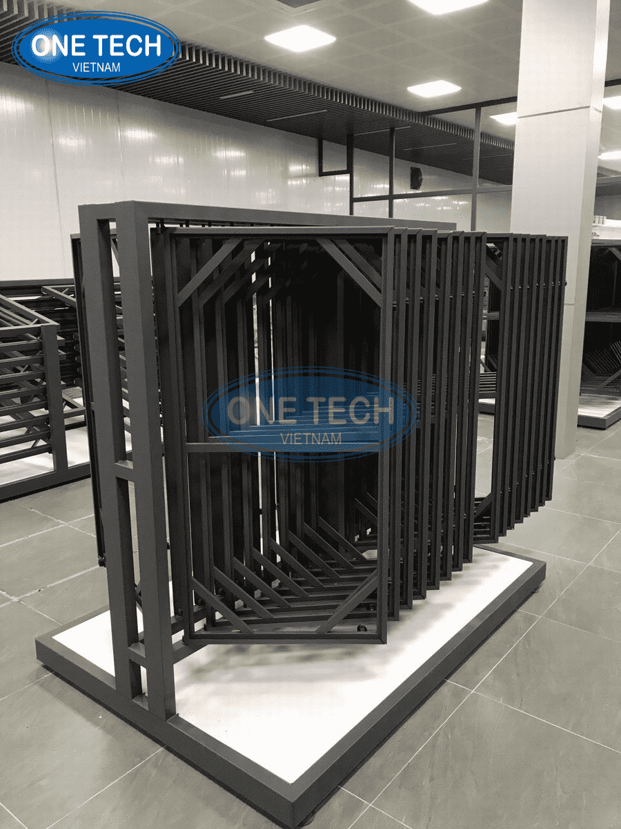Kệ dạng cánh lật được làm từ chất liệu sắt cao cấp và được áp dụng công nghệ sơn tĩnh điện