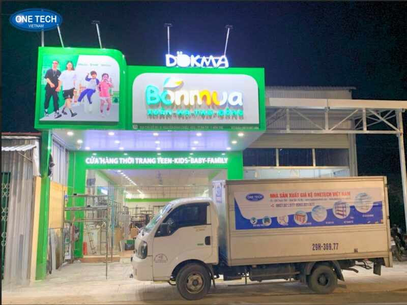 One Tech chuyên cung cấp lắp đặt kệ siêu thị cho các siêu thị, cửa hàng mẹ và bé,...