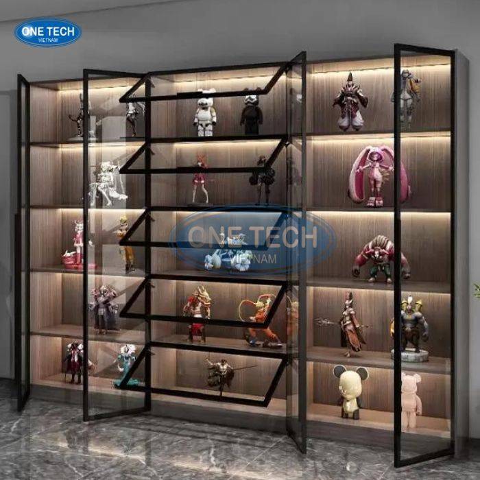 kệ trưng bày lego bằng kính