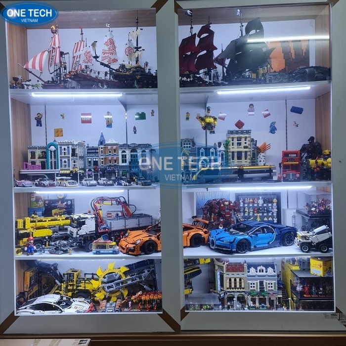 ke trung bay xe mo hinh