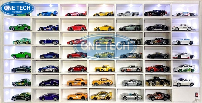 ke trung bay xe mo hinh