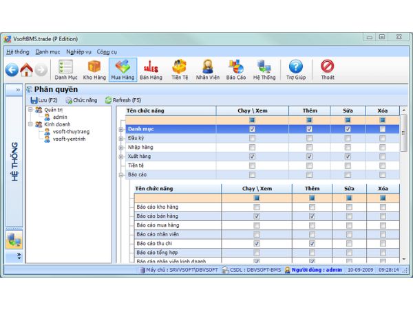 Phần mềm bán hàng siêu thị uy tín Vsoft BMS.Mart