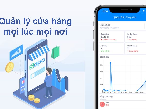 Phần mềm quản lý kho bán hàng Sapo Pos