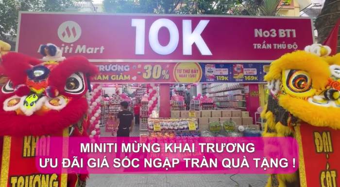 Siêu thị 10k Hà Nội MinitiMart nổi tiếng với các mặt hàng siêu rẻ