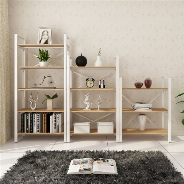 Kệ sử dụng khung sắt chống rỉ, mâm tầng gỗ công nghiệp