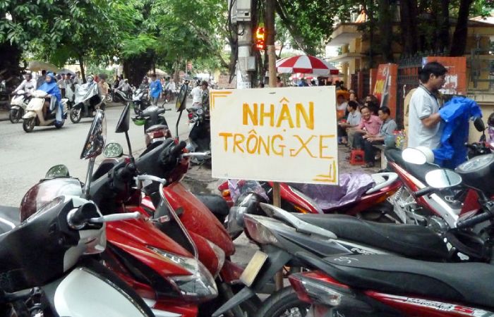 Dịch vụ trông xe mang lại lợi nhuận cao nếu bạn có mặt bằng gần chợ