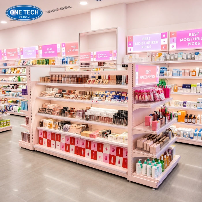 Kệ sử dụng lưng tôn liền khối lắp ráp theo từng tấm