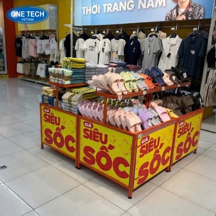 Kệ vuông 2 tầng để dép