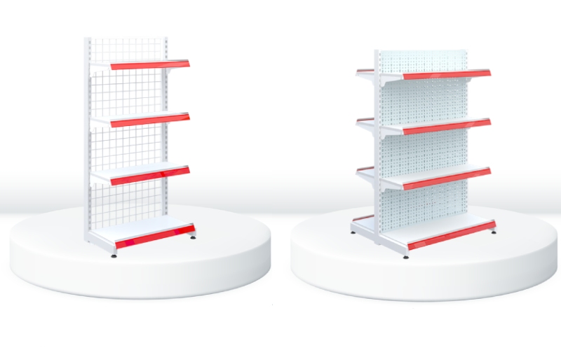 Chất liệu sản xuất kệ siêu thị tốt nhất hiện nay là sắt và tôn