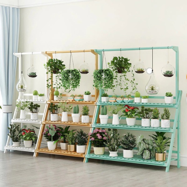 Kệ hoa đặt ngoài ban công thiết kế sáng tạo