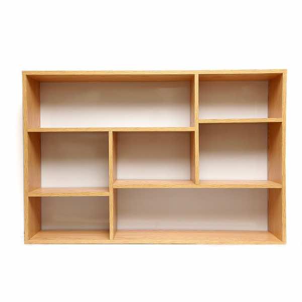 Kệ trưng bày sách báo tạp trí treo tường thiết kế nhiều ngăn