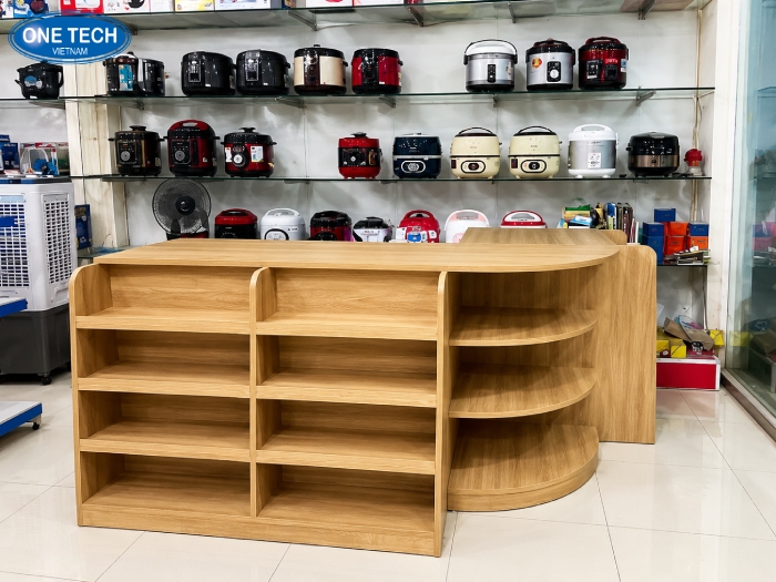 Kệ sử dụng chất liệu gỗ công nghiệp chống ẩm, chống nước