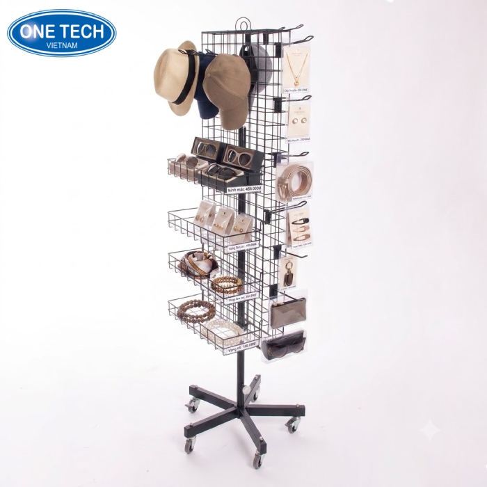 Kệ treo có bánh xe