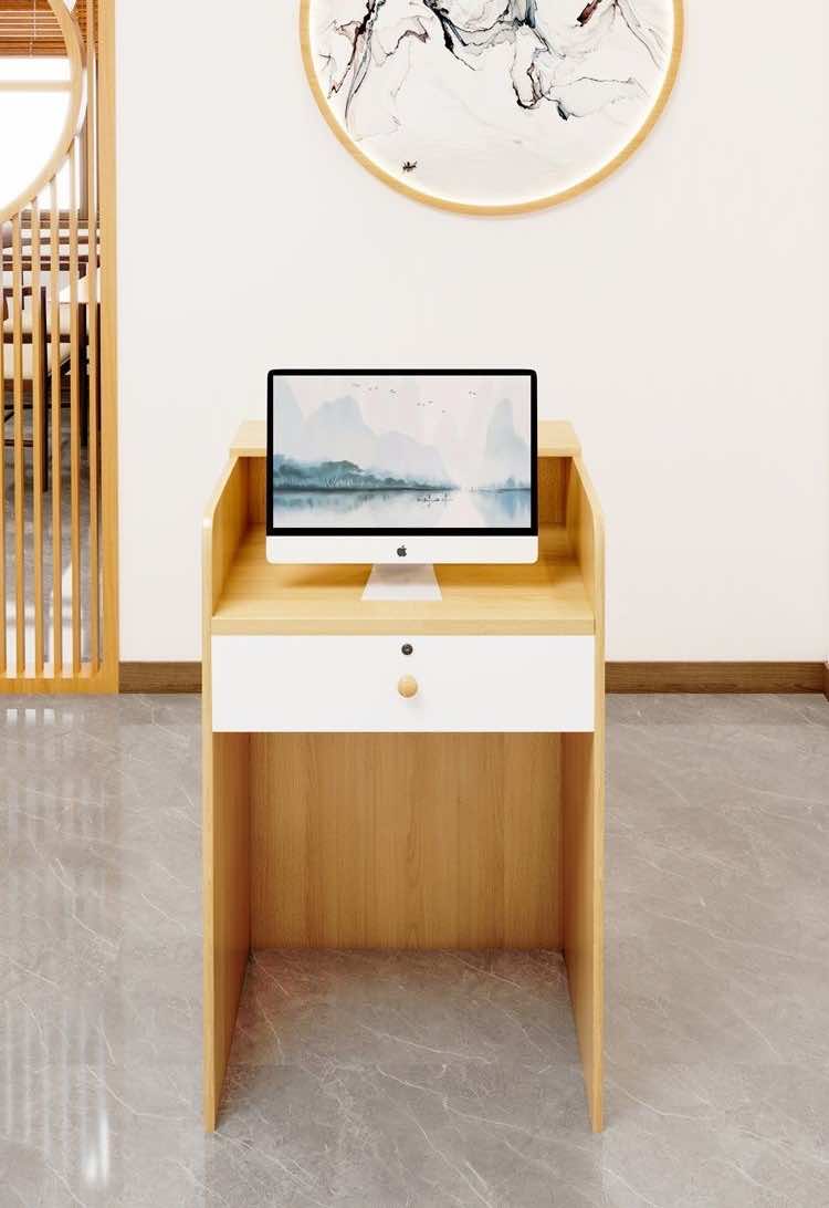 Mẫu quầy gỗ kích thước nhỏ 60x120 cm