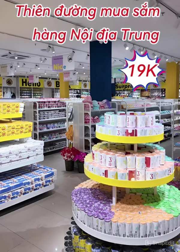 Thiên đường mua sắm cho sinh viên với giá trị các mòn hàng chỉ 19k