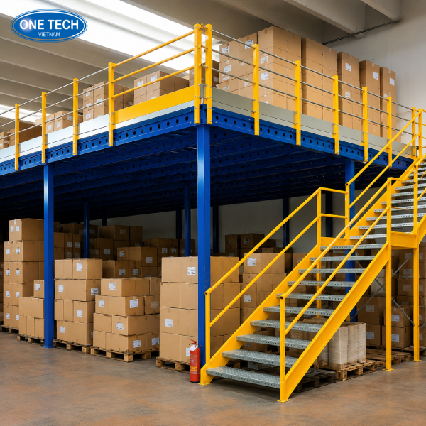Kệ sản lửng lưu trữ Pallet gỗ để hàng