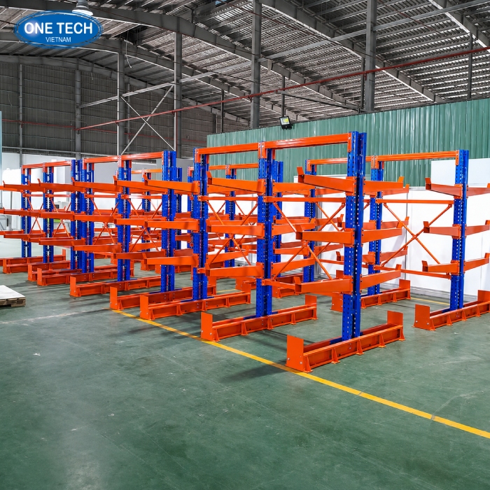 Dự án lắp kệ lưu trữ ống thép