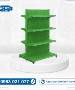 Kệ đôi tôn lỗ sơn màu xanh lá