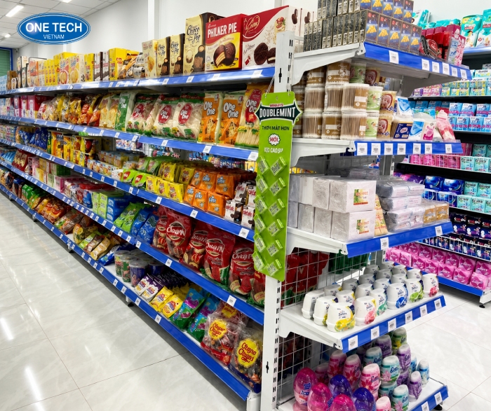 Kệ siêu thị phù hợp cửa hàng dưới 50m2