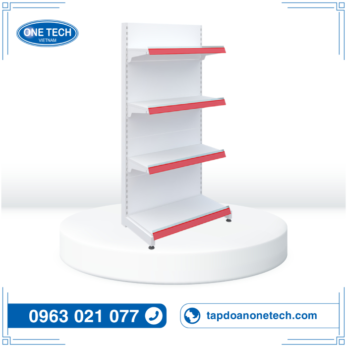 Kệ sắt lưng tôn kín 4 tầng