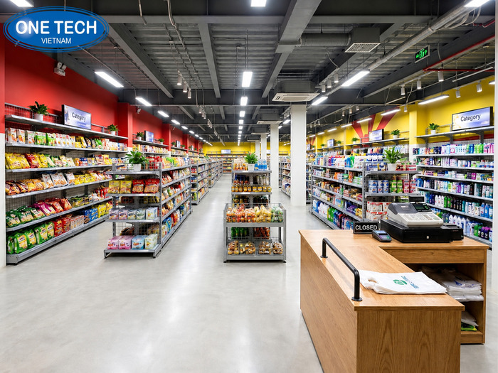 Dự án lắp kệ siêu thị 300m2 tại Phú Quốc