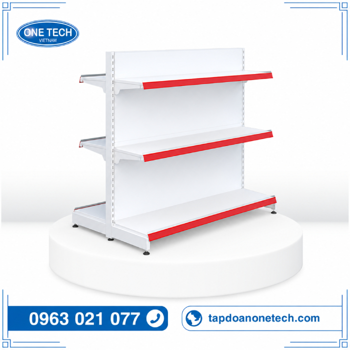 Kệ đôi tôn liền 3 tầng C150 D120 cm