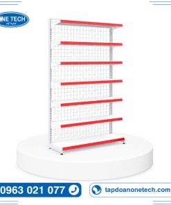 Kệ đơn lưng lưới 7 tầng C240 D120cm