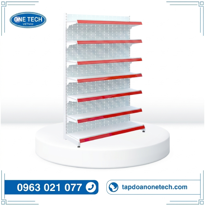 Kệ đơn tôn lỗ 7 tầng C240 x D120 cm