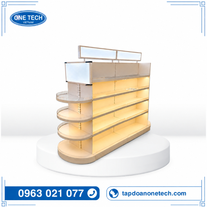 Kệ siêu thị có đèn Led