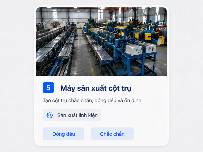 may san xuat cot tru