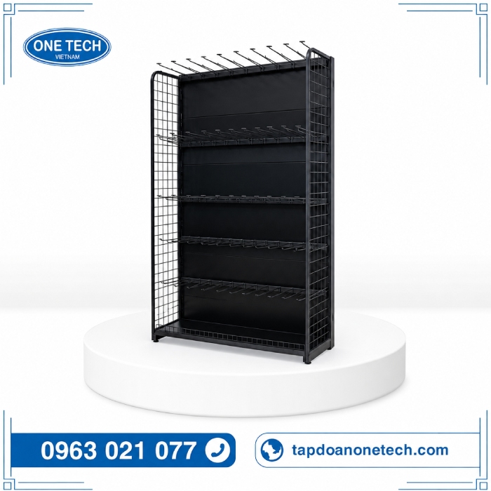 Kệ lưng tôn liền gắn móc treo