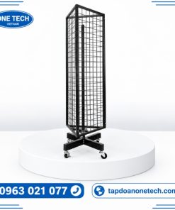 Kệ sắt xoay tam giác quay được 360 độ
