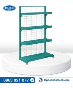 Kệ siêu thị màu xanh ngọc