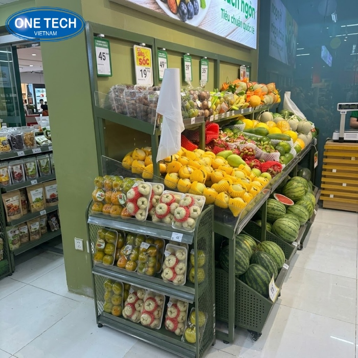 Kệ sắt bày trái cây
