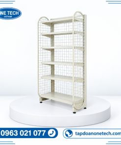 Kệ lưng lưới khung vòm 6 tầng