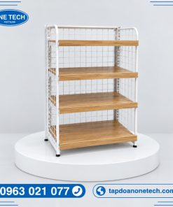 Kệ lưng lưới mâm gỗ